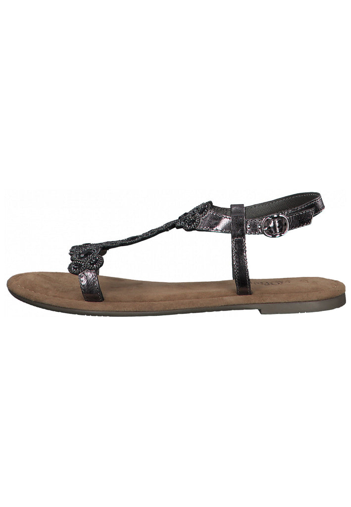 s.Oliver Sandalen Leder Grau