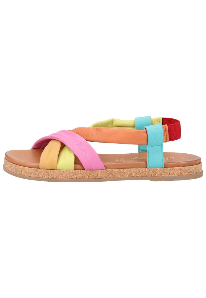 s.Oliver Sandalen Leder Multi