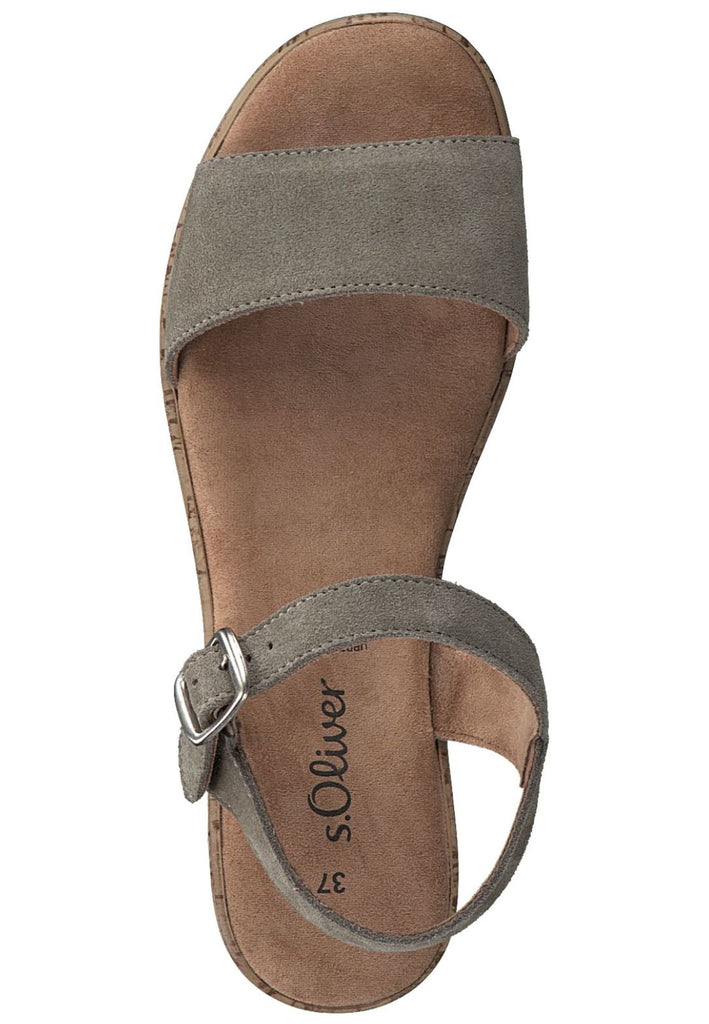 s.Oliver Sandalen Leder Pistachio