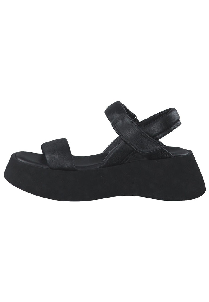 s.Oliver Sandalen Leder Schwarz