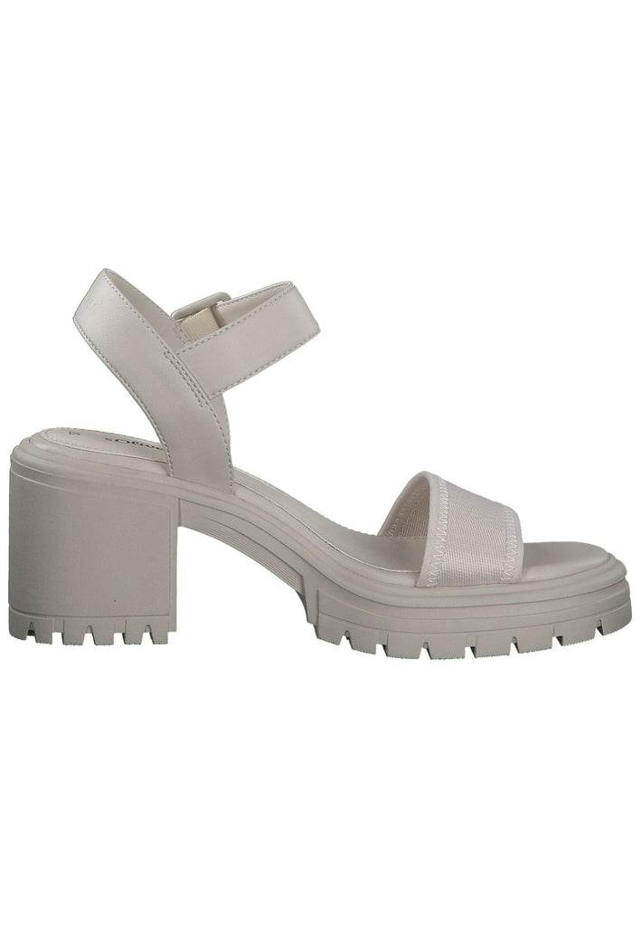 s.Oliver Sandalen Lederimitat Cream