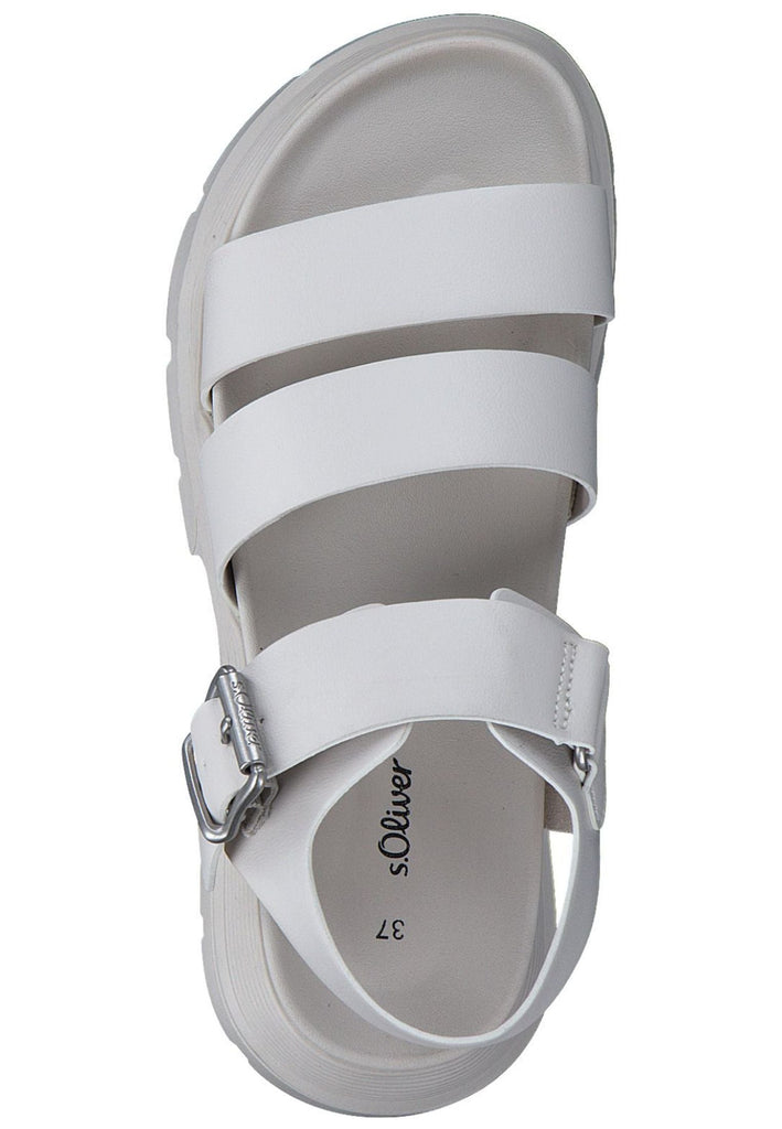 s.Oliver Sandalen Lederimitat Cream