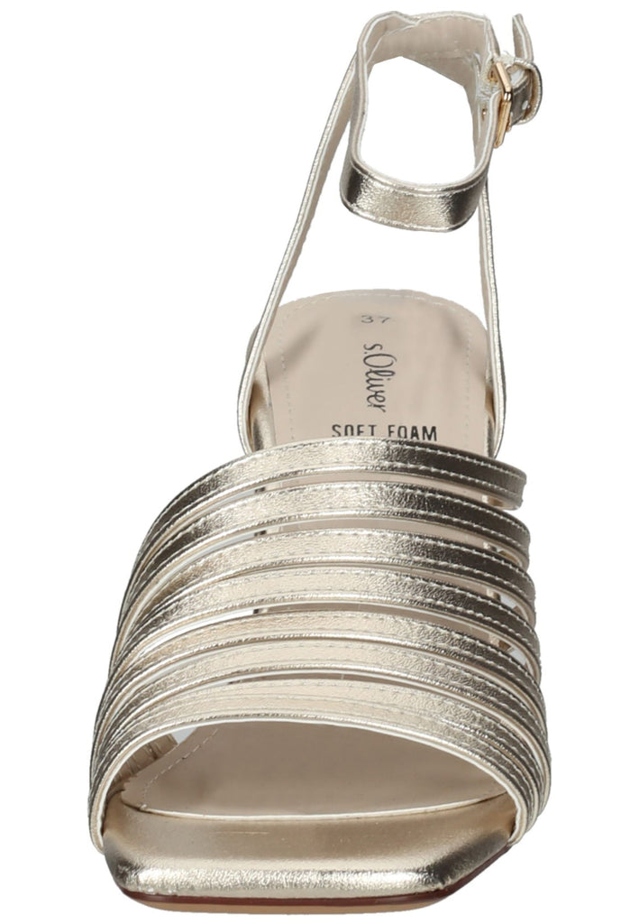 s.Oliver Sandalen Lederimitat Platinum