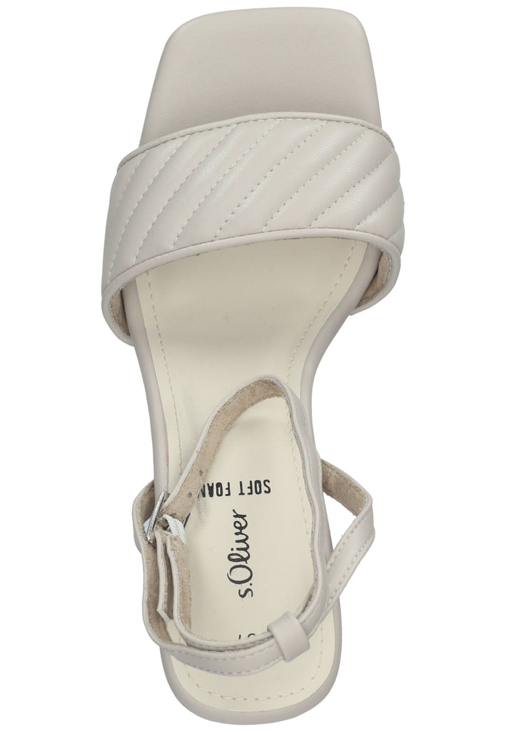 s.Oliver Sandalen Lederimitat Taupe