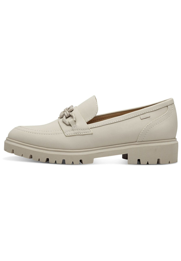 s.Oliver Slipper Lederimitat Cream