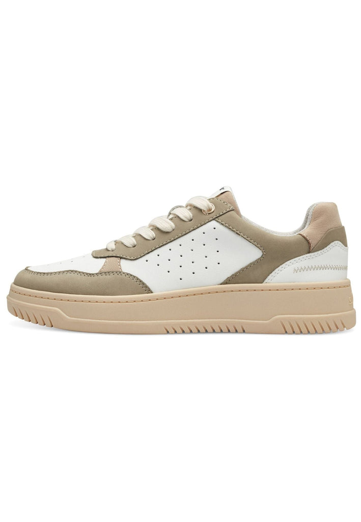 s.Oliver Sneaker Leder/Synthetik Grün/Beige