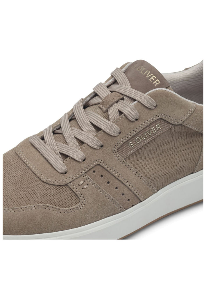 s.Oliver Sneaker Leder/Synthetik Taupe