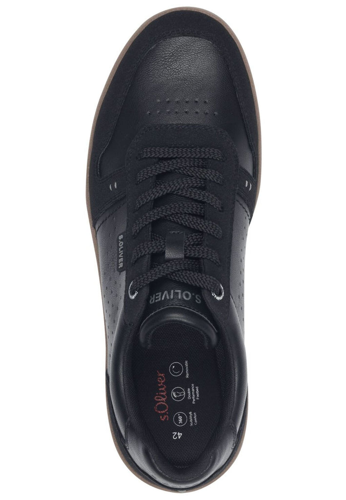 s.Oliver Sneaker Leder/Textil Schwarz