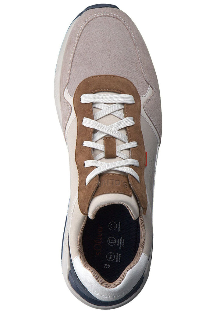 s.Oliver Sneaker Leder/Textil Taupe