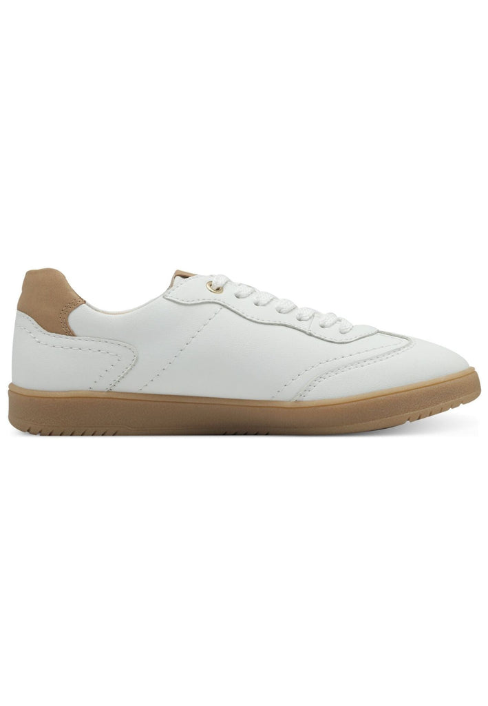 s.Oliver Sneaker Leder Weiß/Beige