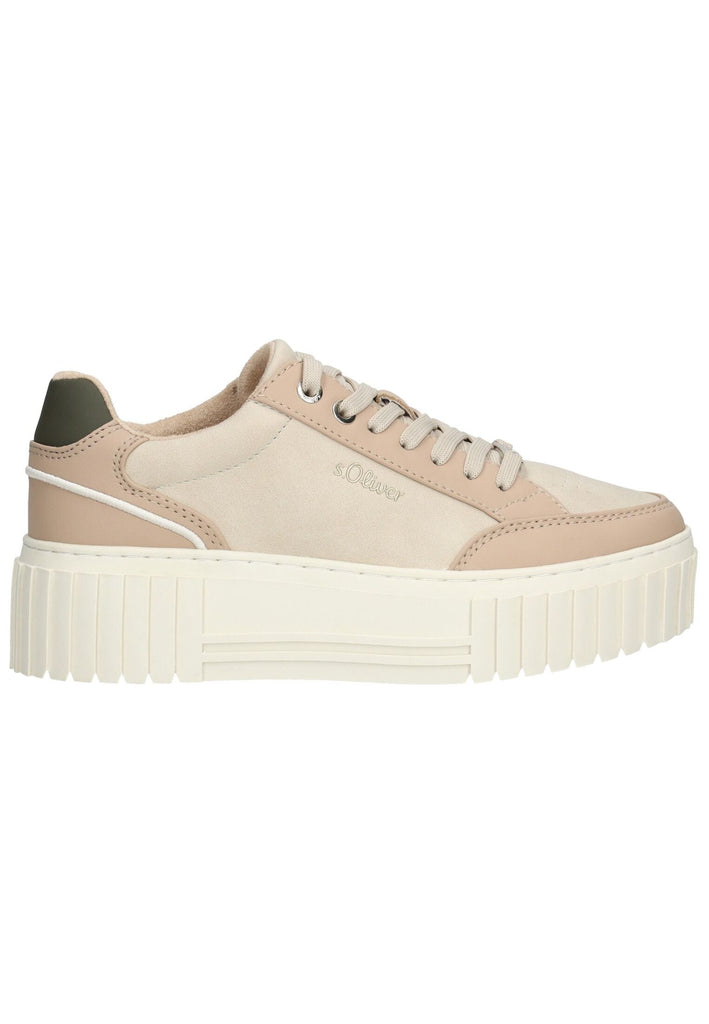 s.Oliver Sneaker Lederimitat Beige