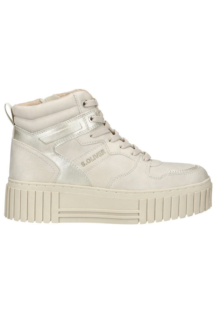 s.Oliver Sneaker Lederimitat Cream