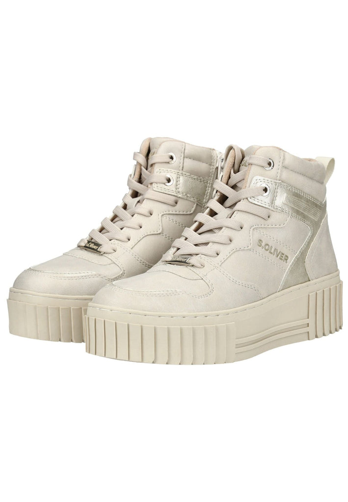 s.Oliver Sneaker Lederimitat Cream