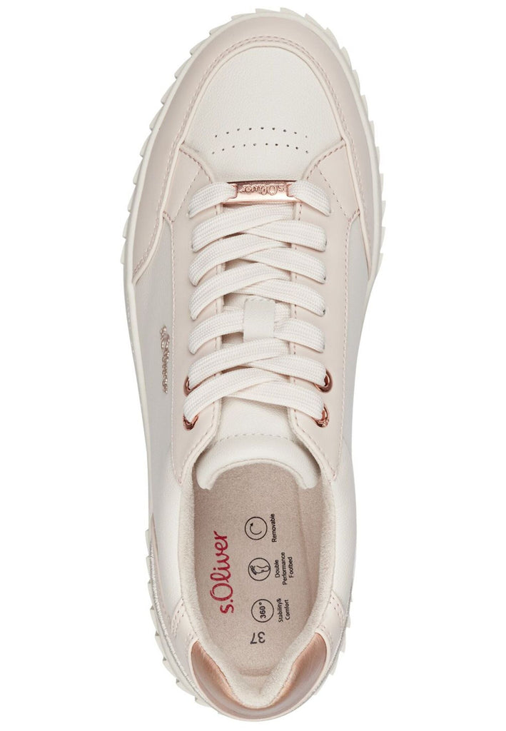 s.Oliver Sneaker Lederimitat Hellpink