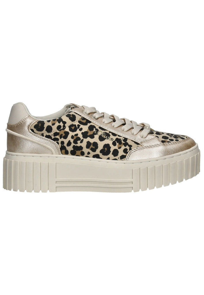 s.Oliver Sneaker Lederimitat Leopard