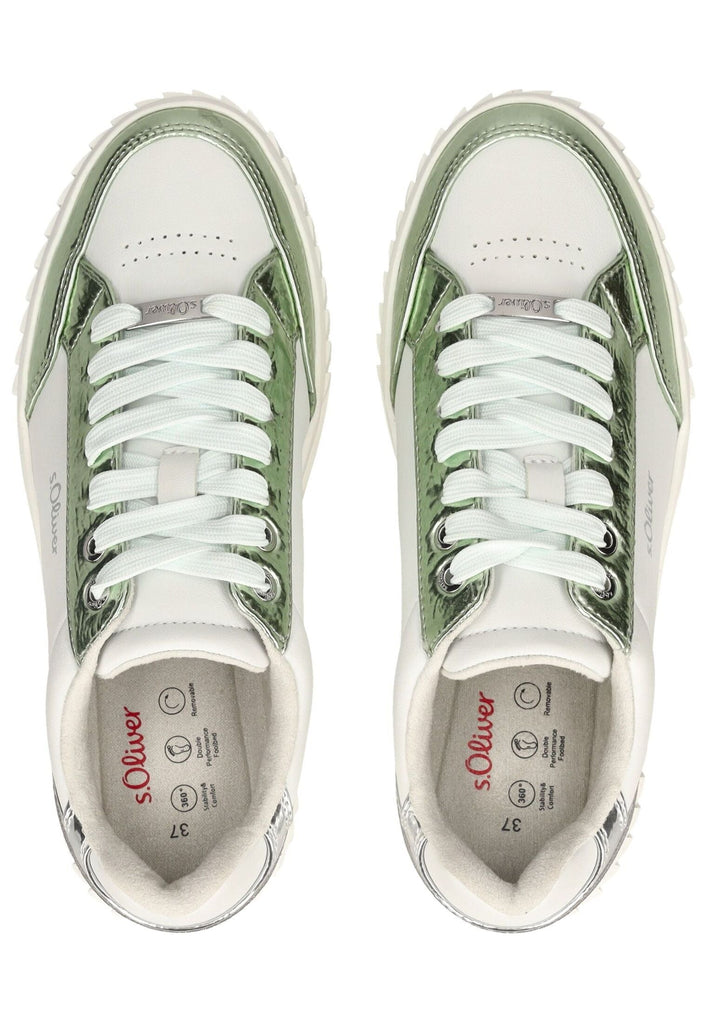 s.Oliver Sneaker Lederimitat Metallic