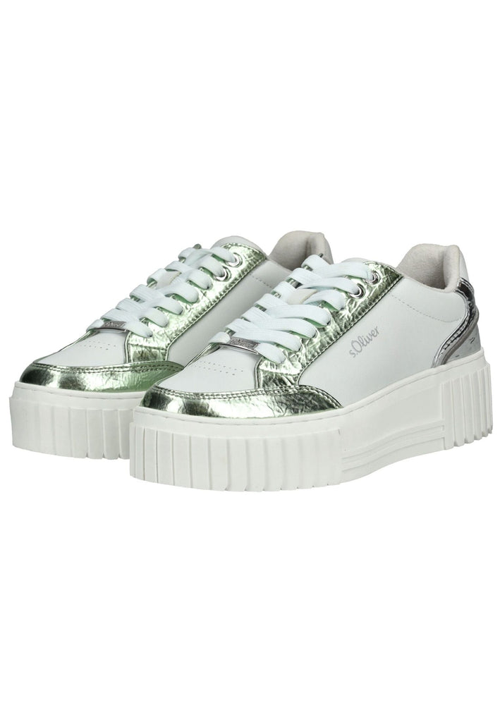 s.Oliver Sneaker Lederimitat Metallic