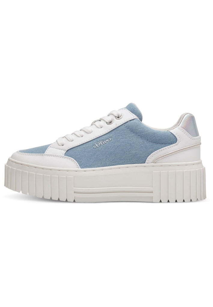 s.Oliver Sneaker Lederimitat/Textil Jeans