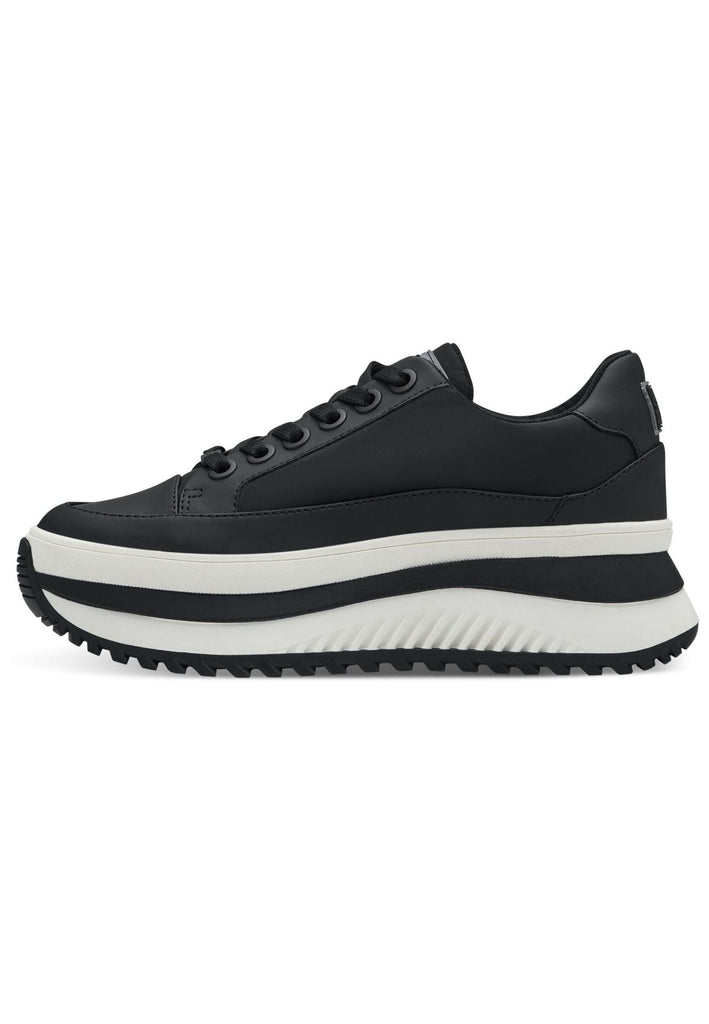 s.Oliver Sneaker Lederimitat/Textil Schwarz