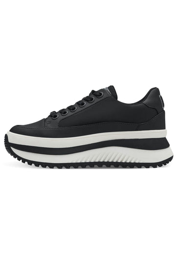 s.Oliver Sneaker Lederimitat/Textil Schwarz