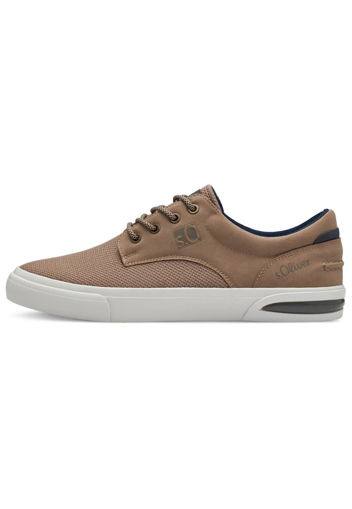 s.Oliver Sneaker Lederimitat/Textil Taupe