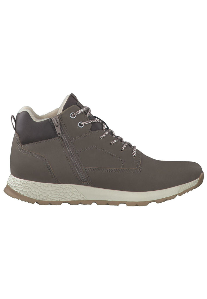 s.Oliver Sneaker Lederimitat/Textil Taupe