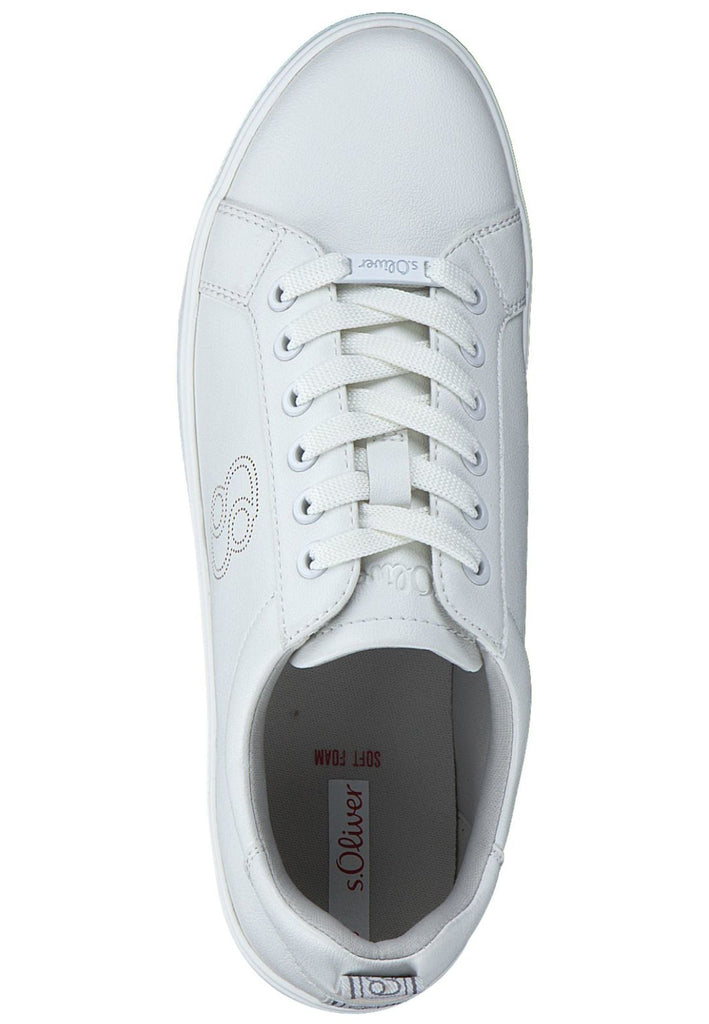 s.Oliver Sneaker Lederimitat Weiß