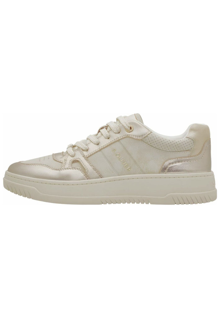 Sneaker s.Oliver Sneaker Leder/Synthetik Champagne
