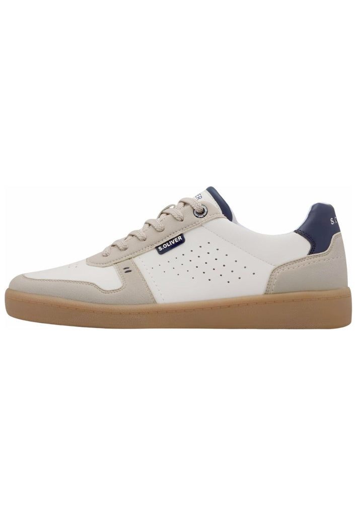 Sneaker s.Oliver Sneaker Leder/Textil Weiß