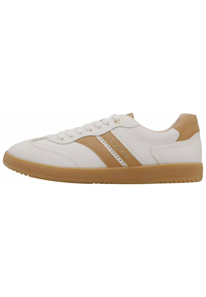 Sneaker s.Oliver Sneaker Leder Weiß/Beige