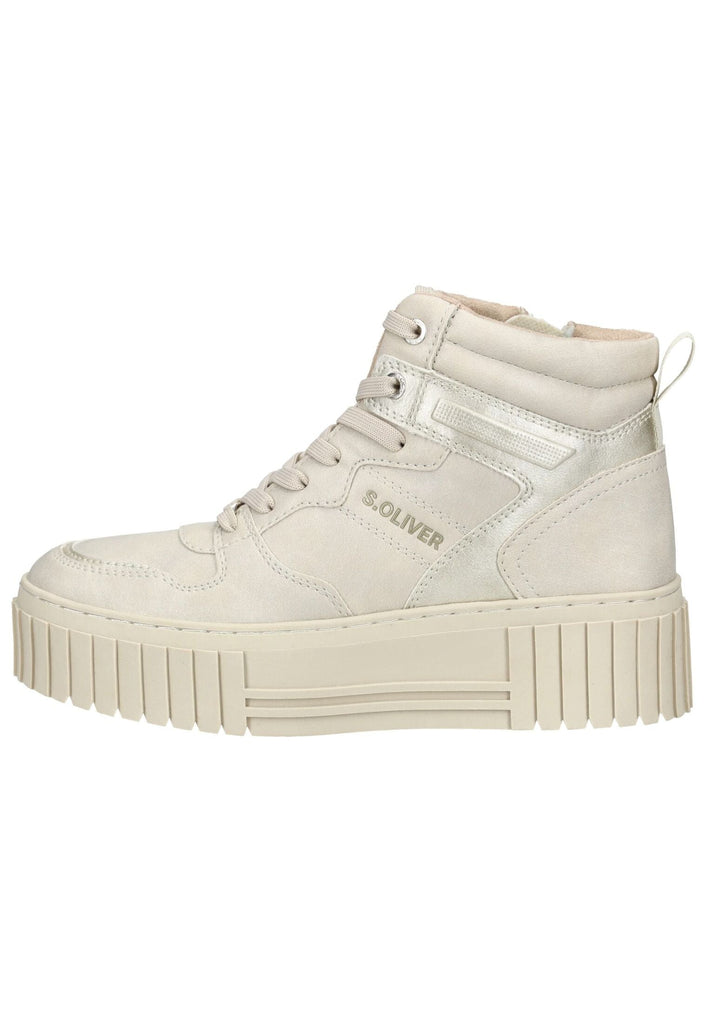 Sneaker s.Oliver Sneaker Lederimitat Cream