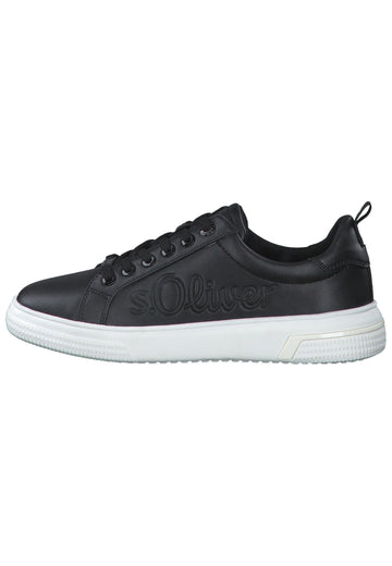 Sneaker s.Oliver Sneaker Lederimitat Schwarz