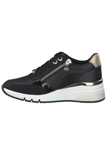 Sneaker s.Oliver Sneaker Lederimitat Schwarz