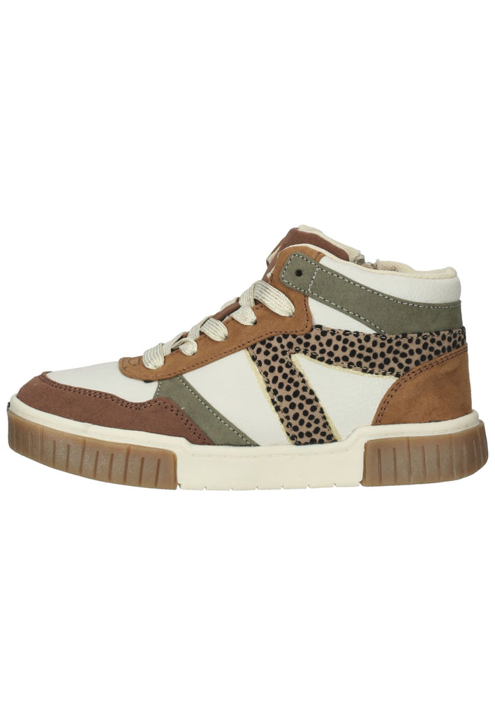 Sneaker s.Oliver Sneaker Lederimitat/Textil Braun/Weiß