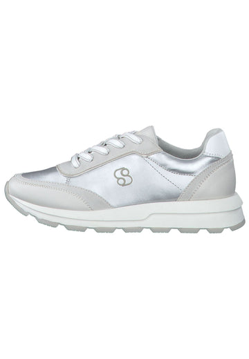 Sneaker s.Oliver Sneaker Lederimitat/Textil Silber