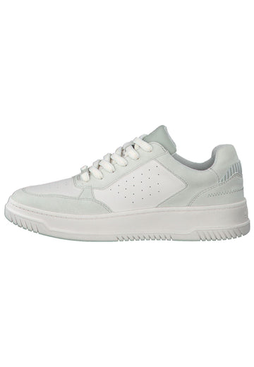 Sneaker s.Oliver Sneaker Lederimitat Weiß/Grün