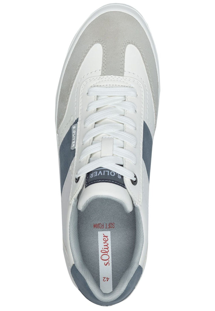 s.Oliver Sneaker Synthetik Weiß/Blau