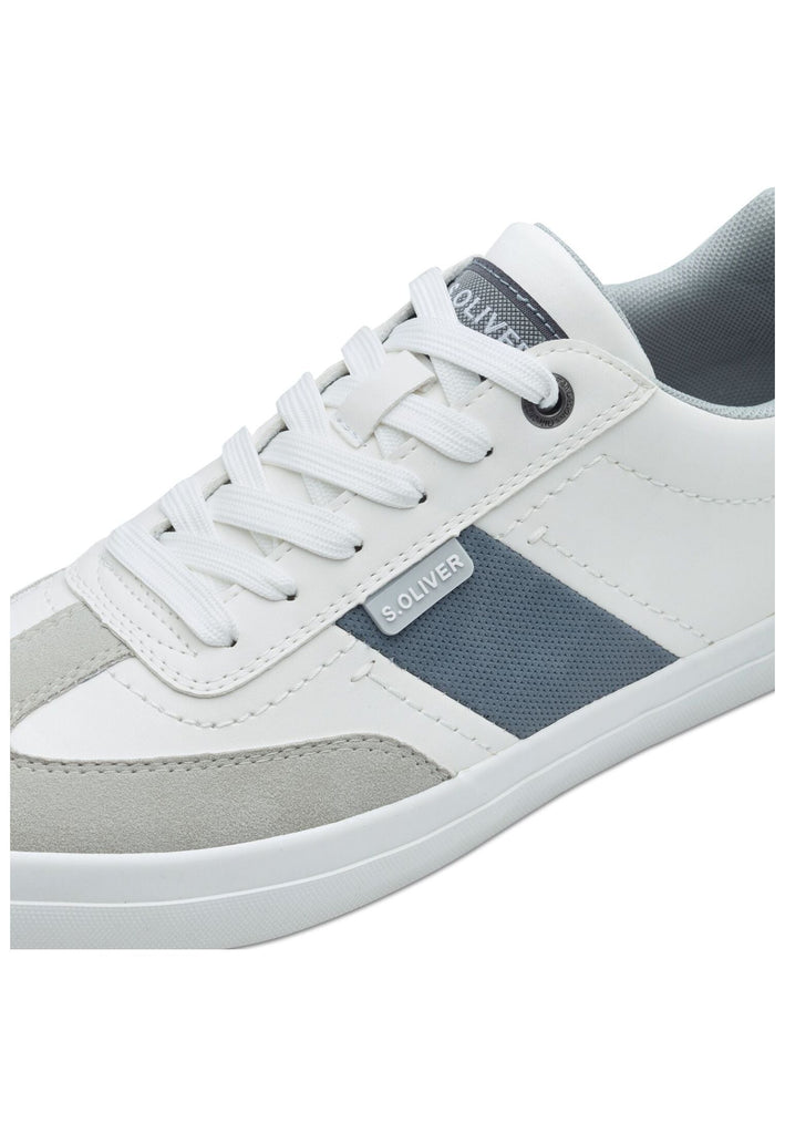 s.Oliver Sneaker Synthetik Weiß/Blau
