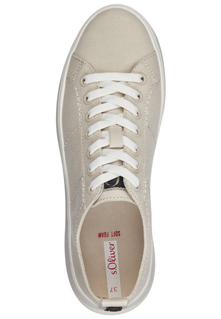 s.Oliver Sneaker Textil Hellbeige