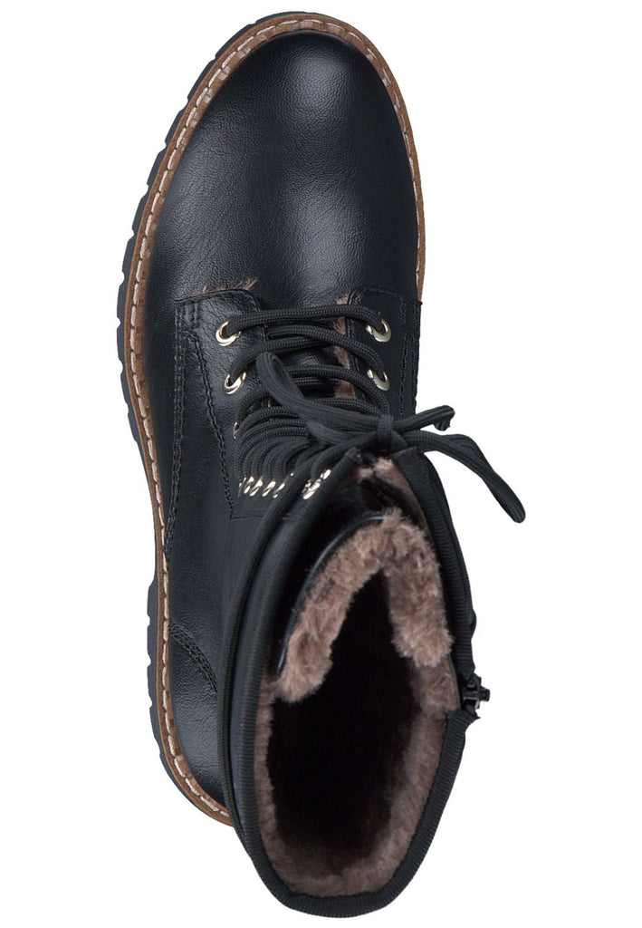 s.Oliver Stiefel Lederimitat Schwarz