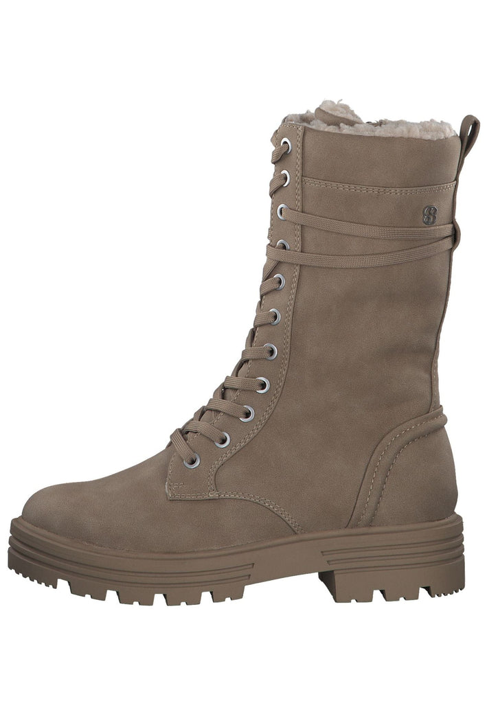 Stiefel s.Oliver Stiefel Lederimitat Nut Warmfutter
