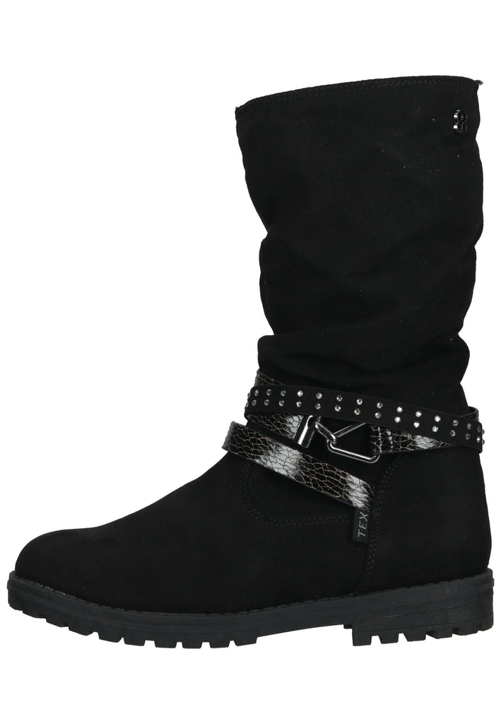 Stiefel s.Oliver Stiefel Lederimitat/Textil Schwarz Warmfutter