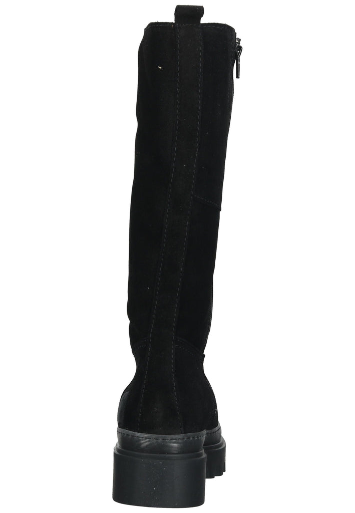 s.Oliver Stiefel Veloursleder Schwarz Warmfutter