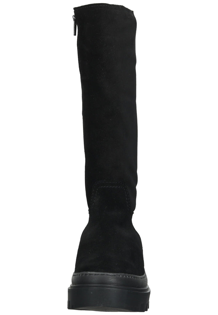 s.Oliver Stiefel Veloursleder Schwarz Warmfutter