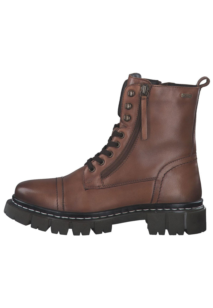 s.Oliver Stiefelette Leder Cognac