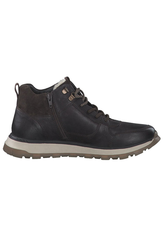 s.Oliver Stiefelette Leder Dunkelbraun Warmfutter