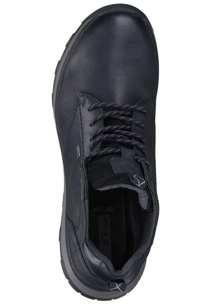 s.Oliver Stiefelette Leder Schwarz