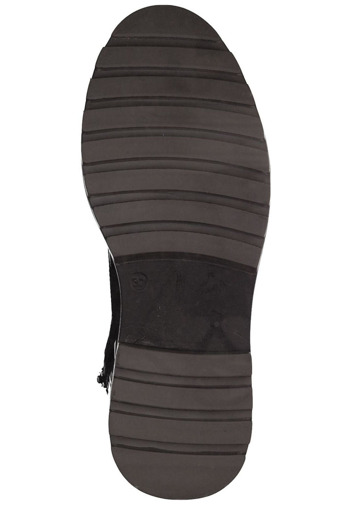 s.Oliver Stiefelette Leder Schwarz