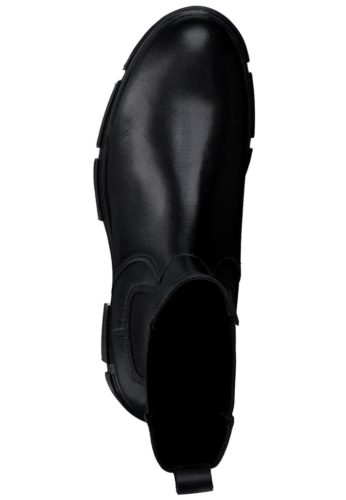 s.Oliver Stiefelette Leder/Textil Schwarz