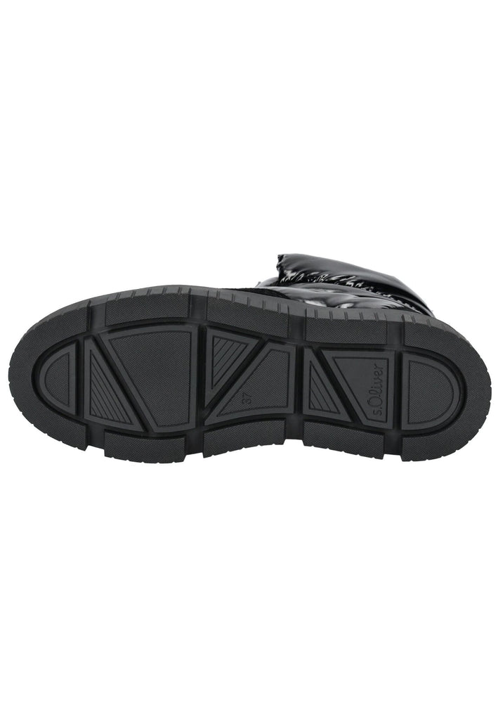 s.Oliver Stiefelette Leder/Textil Schwarz Warmfutter